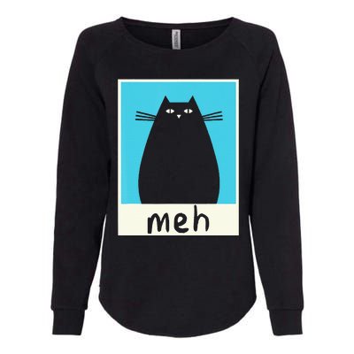 Meh Cat Meow Kitty Cat Lover Japanese Cat Kawaii Anime Womens California Wash Sweatshirt