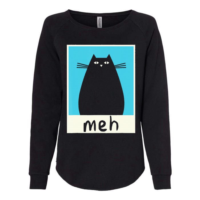 Meh Cat Meow Kitty Cat Lover Japanese Cat Kawaii Anime Womens California Wash Sweatshirt