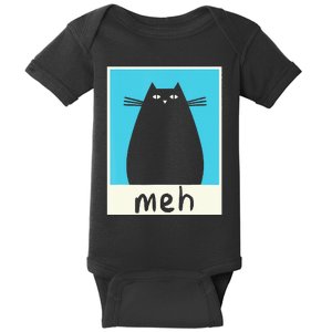 Meh Cat Meow Kitty Cat Lover Japanese Cat Kawaii Anime Baby Bodysuit