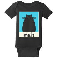 Meh Cat Meow Kitty Cat Lover Japanese Cat Kawaii Anime Baby Bodysuit