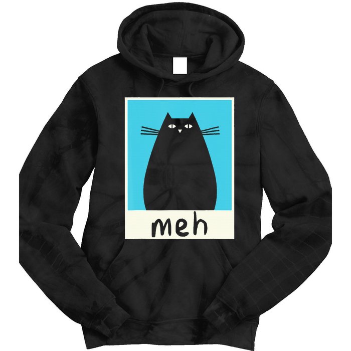 Meh Cat Meow Kitty Cat Lover Japanese Cat Kawaii Anime Tie Dye Hoodie