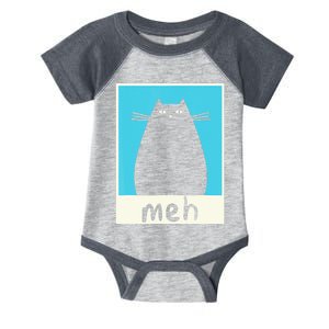 Meh Cat Meow Kitty Cat Lover Japanese Cat Kawaii Anime Infant Baby Jersey Bodysuit