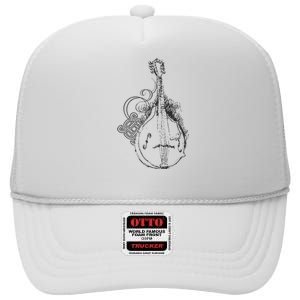 Mandolin Classic Mandolin Music Festival Music Lover High Crown Mesh Back Trucker Hat