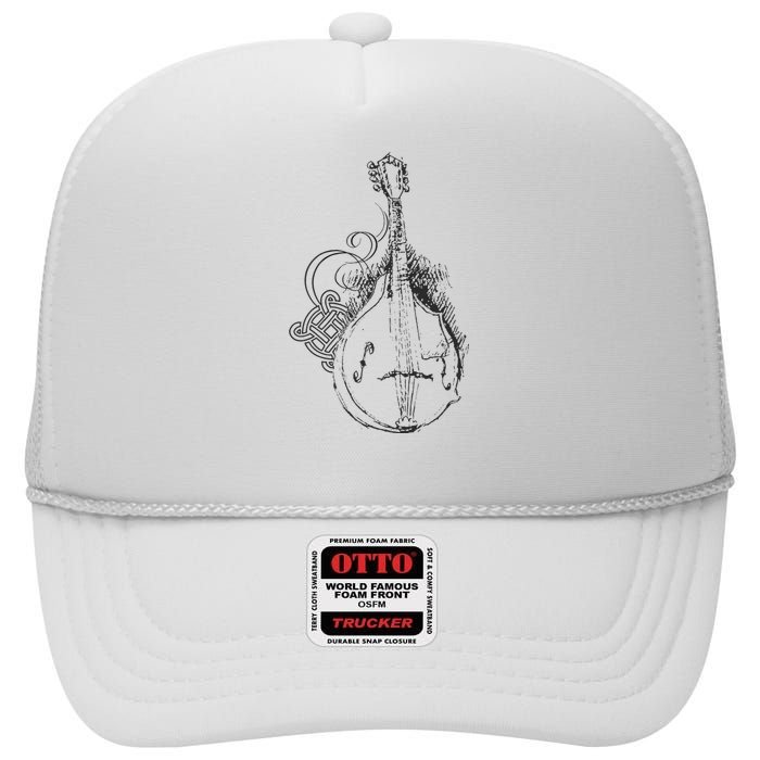 Mandolin Classic Mandolin Music Festival Music Lover High Crown Mesh Back Trucker Hat