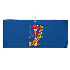 Mariachi Charro Mexican Cinco De Mayo Costume Large Microfiber Waffle Golf Towel