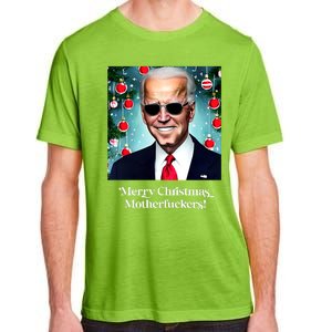 Merry Christmas Motherfuckers Funny Joe Biden Dark Brandon Christmas Holiday Adult ChromaSoft Performance T-Shirt