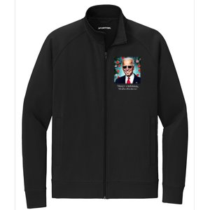 Merry Christmas Motherfuckers Funny Joe Biden Dark Brandon Christmas Holiday Stretch Full-Zip Cadet Jacket