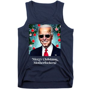 Merry Christmas Motherfuckers Funny Joe Biden Dark Brandon Christmas Holiday Tank Top