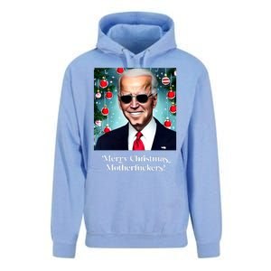 Merry Christmas Motherfuckers Funny Joe Biden Dark Brandon Christmas Holiday Unisex Surf Hoodie