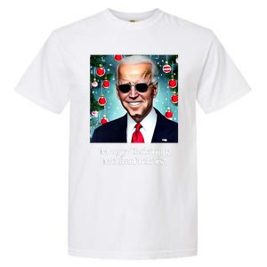 Merry Christmas Motherfuckers Funny Joe Biden Dark Brandon Christmas Holiday Garment-Dyed Heavyweight T-Shirt