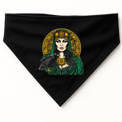 Morrigan Celtic Mythology Irish Goddess Of Death USA-Made Doggie Bandana