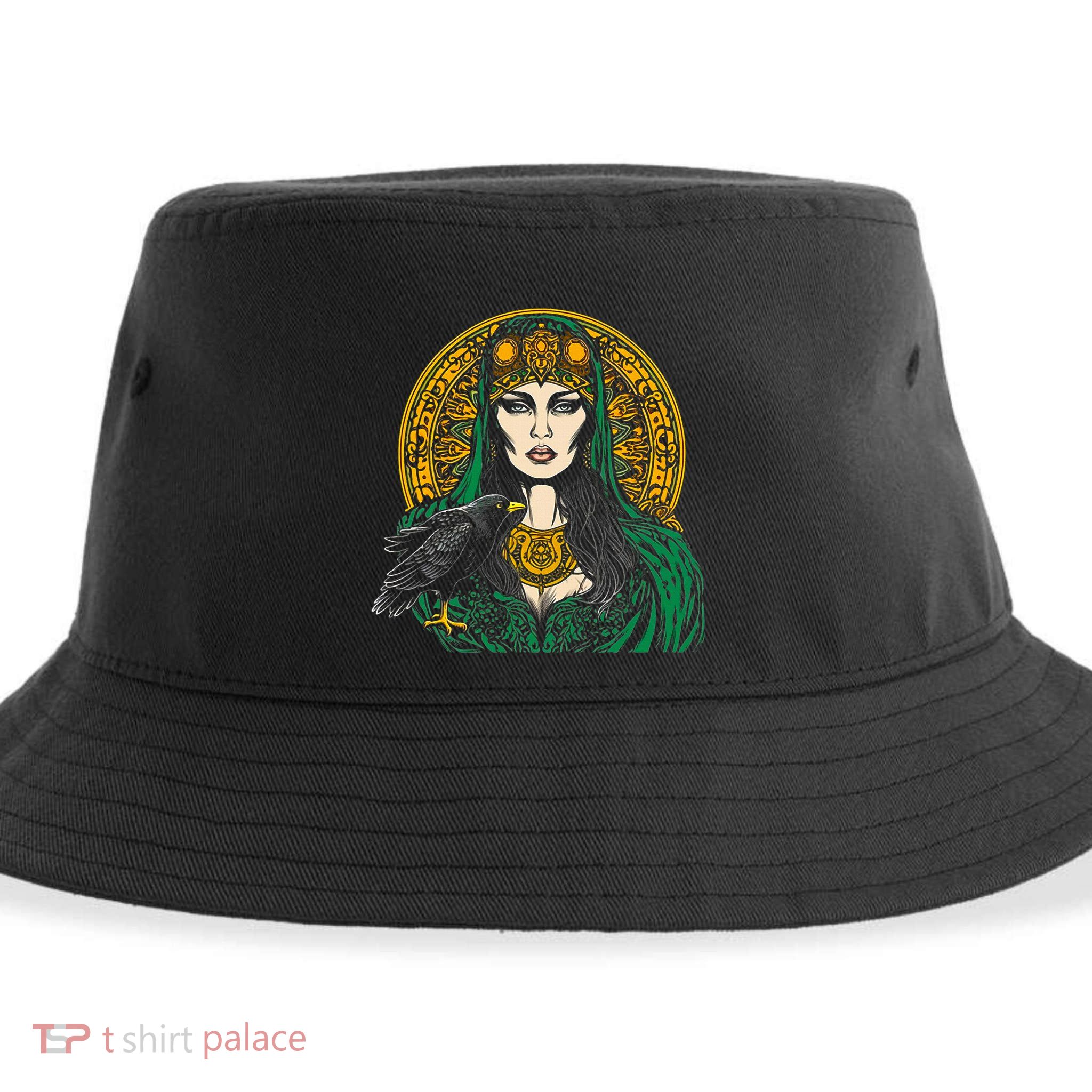 Morrigan Celtic Mythology Irish Goddess Of Death Sustainable Bucket Hat