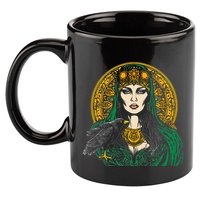 Morrigan Celtic Mythology Irish Goddess Of Death 11oz C Handle Ceramic Mug