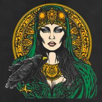 Morrigan Celtic Mythology Irish Goddess Of Death 11oz C Handle Ceramic Mug
