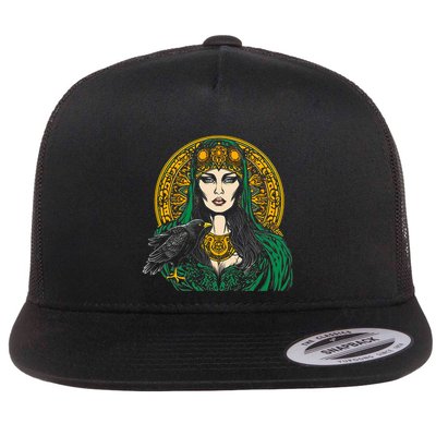 Morrigan Celtic Mythology Irish Goddess Of Death Flatbill Hat