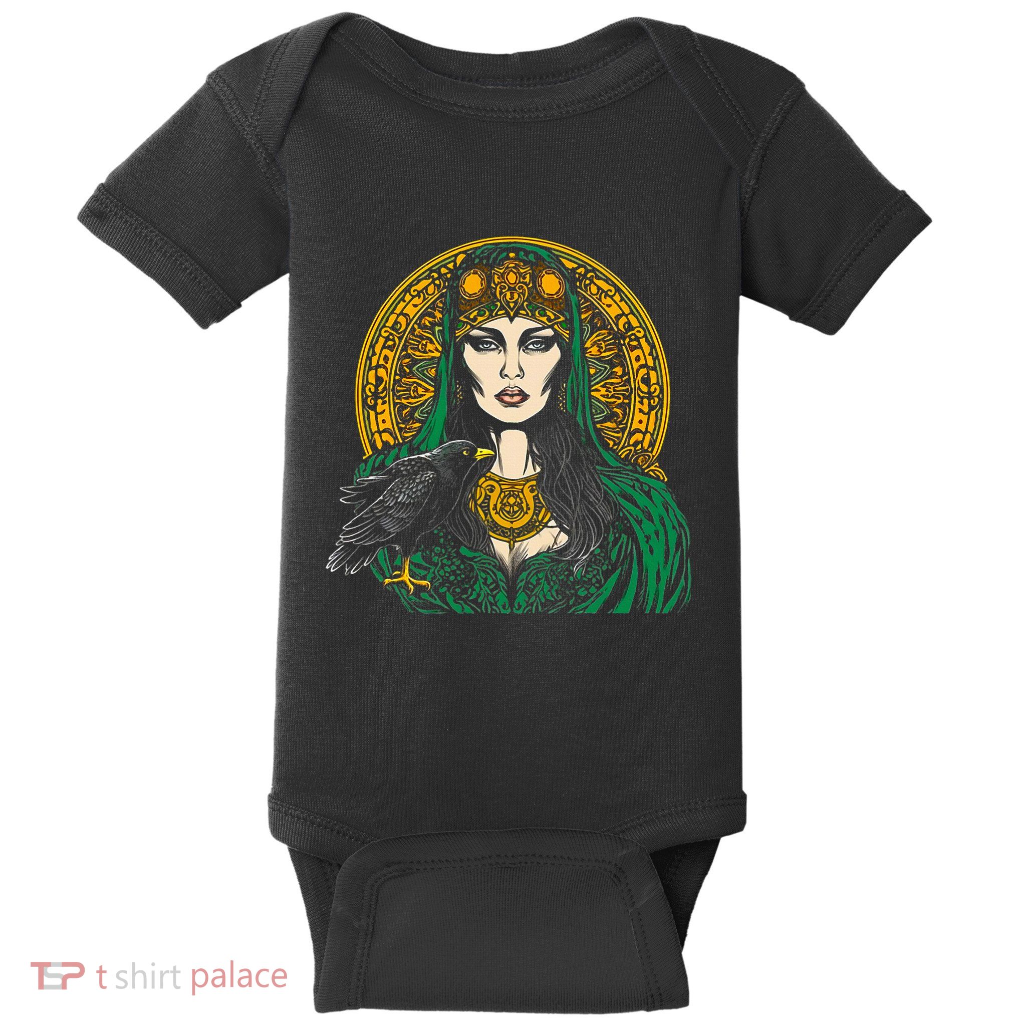 Morrigan Celtic Mythology Irish Goddess Of Death Baby Bodysuit