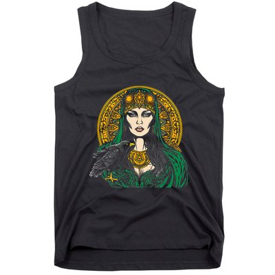 Morrigan Celtic Mythology Irish Goddess Of Death Tank Top