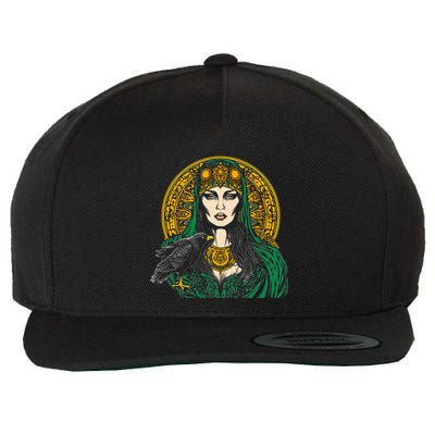 Morrigan Celtic Mythology Irish Goddess Of Death Wool Snapback Cap