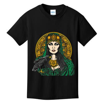 Morrigan Celtic Mythology Irish Goddess Of Death Kids T-Shirt