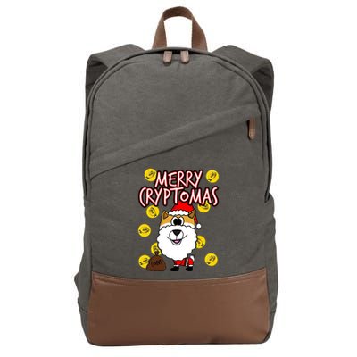 Merry Cryptomas Cotton Canvas Backpack