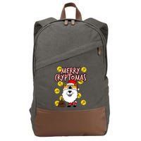 Merry Cryptomas Cotton Canvas Backpack