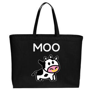 Moo Cow Cotton Canvas Jumbo Tote