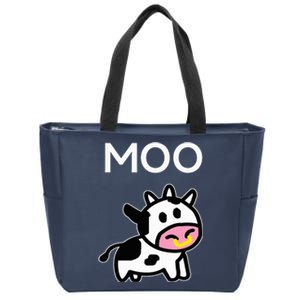 Moo Cow Zip Tote Bag