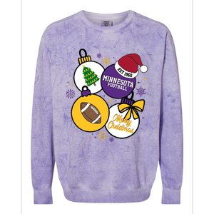 Merry Christmas Minnesota football Est 1960 Colorblast Crewneck Sweatshirt