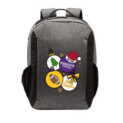 Merry Christmas Minnesota football Est 1960 Vector Backpack