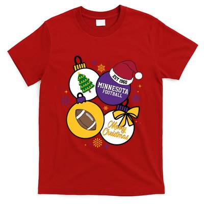 Merry Christmas Minnesota football Est 1960 T-Shirt