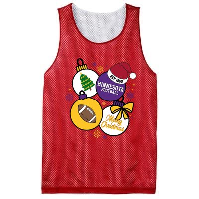 Merry Christmas Minnesota football Est 1960 Mesh Reversible Basketball Jersey Tank