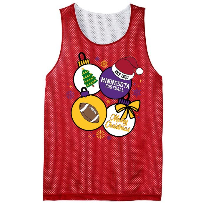 Merry Christmas Minnesota football Est 1960 Mesh Reversible Basketball Jersey Tank