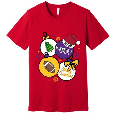 Merry Christmas Minnesota football Est 1960 Premium T-Shirt