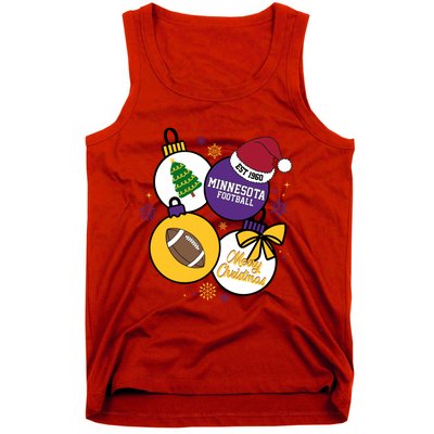 Merry Christmas Minnesota football Est 1960 Tank Top