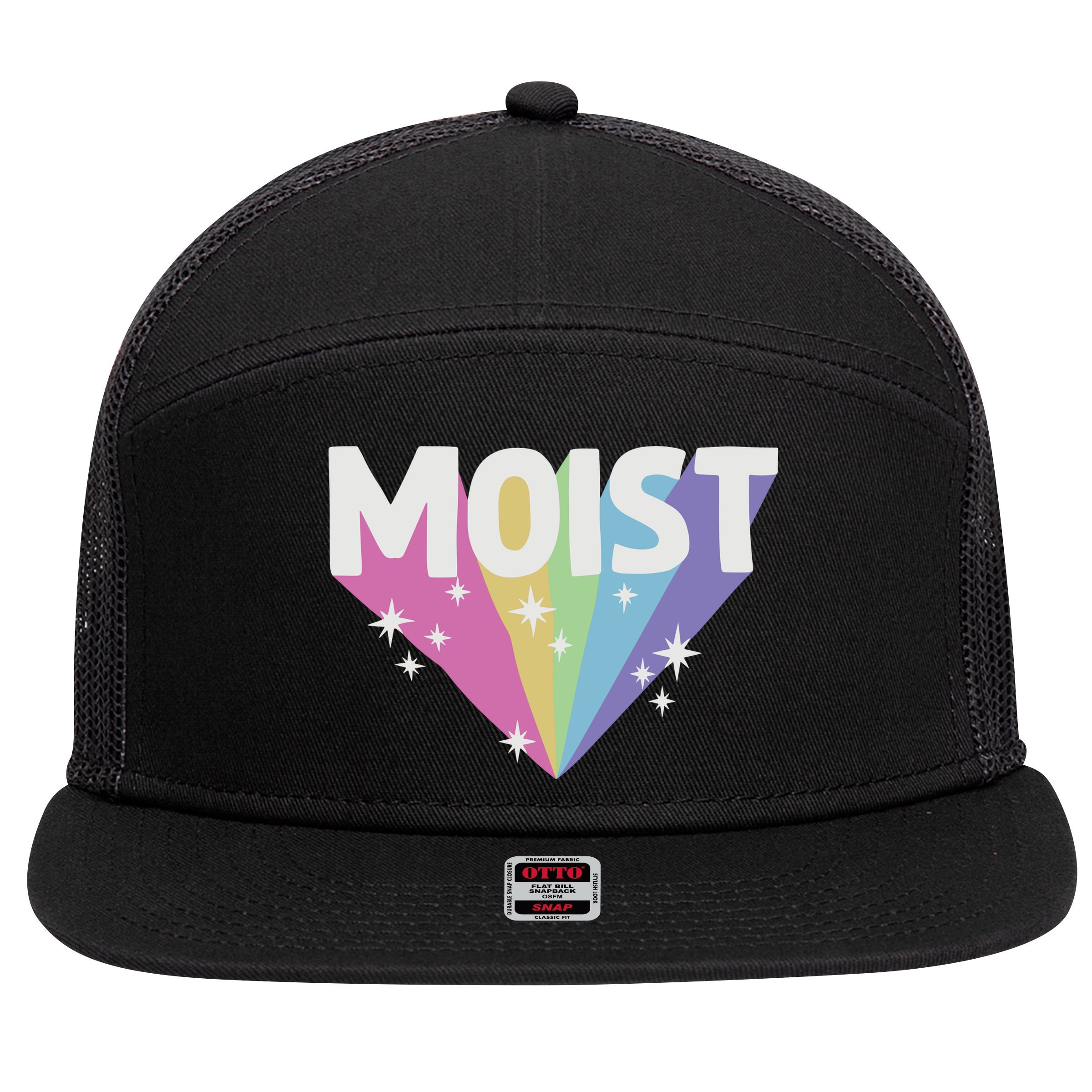 Moist Cringey 7 Panel Mesh Trucker Snapback Hat