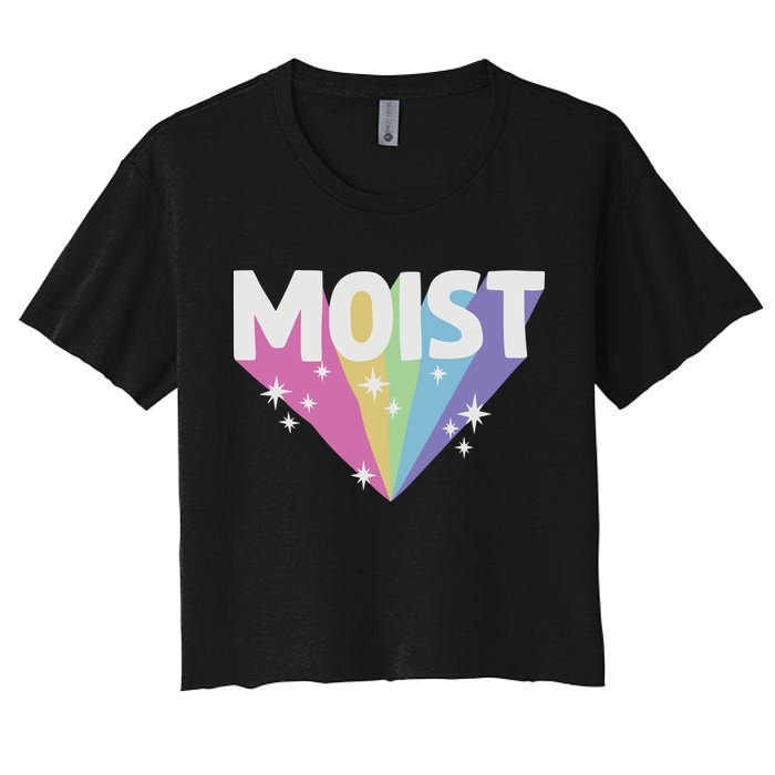 Moist Cringey Women's Crop Top Tee
