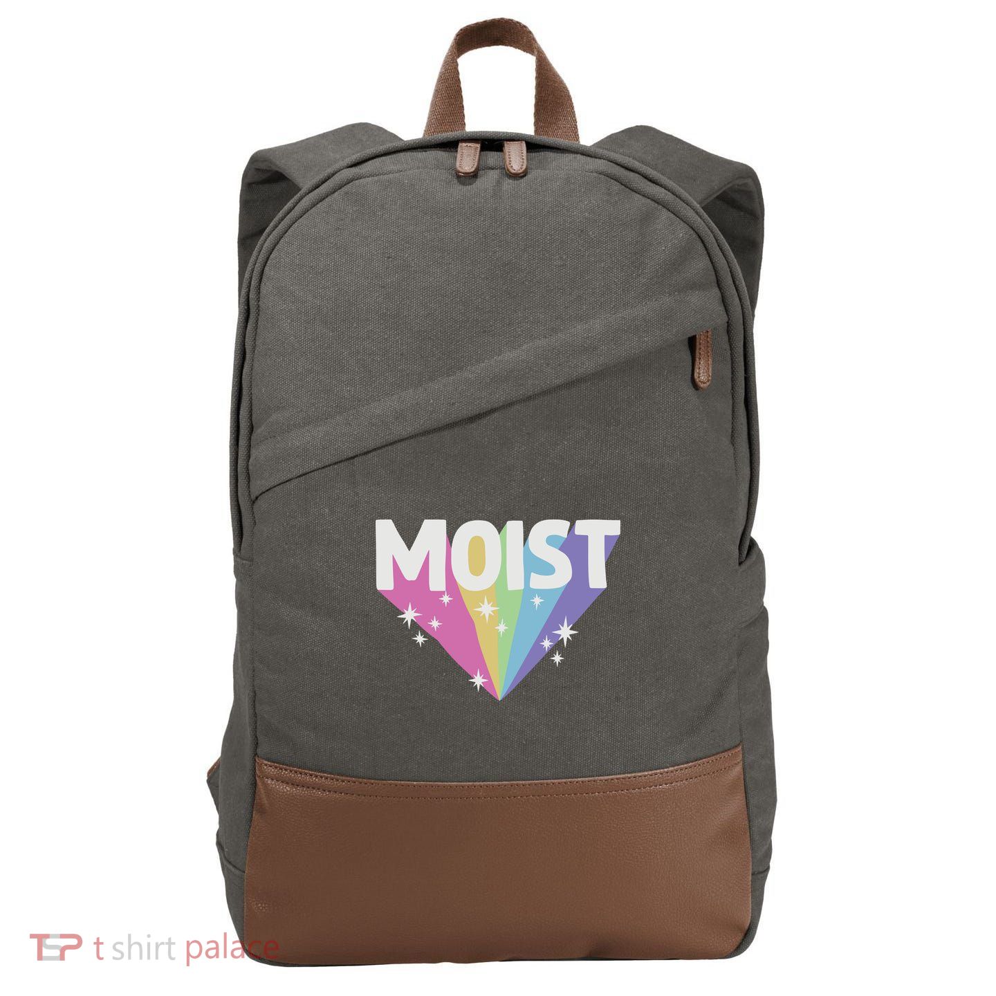 Moist Cringey Cotton Canvas Backpack