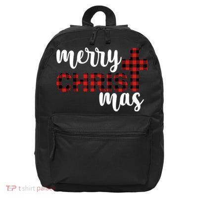 Merry Christ Mas Jesus Birthday Christmas 16 in Basic Backpack