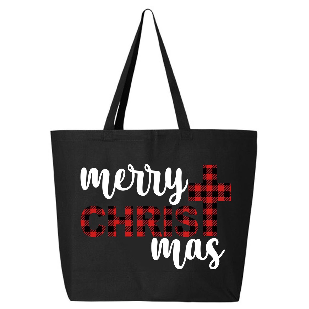 Merry Christ Mas Jesus Birthday Christmas 25L Jumbo Tote