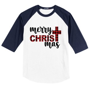 Merry Christ Mas Jesus Birthday Christmas Baseball Sleeve Shirt