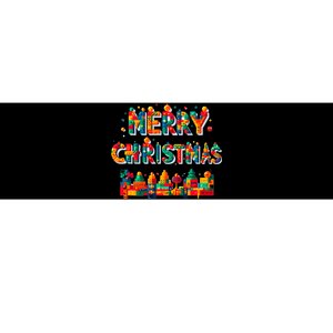 Merry Christmas Master Builder Building Bricks Blocks Lovers Bumper Sticker