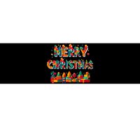 Merry Christmas Master Builder Building Bricks Blocks Lovers Bumper Sticker