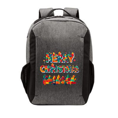 Merry Christmas Master Builder Building Bricks Blocks Lovers Vector Backpack