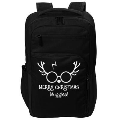 Merry Christmas Muggles Funny Christmas Impact Tech Backpack