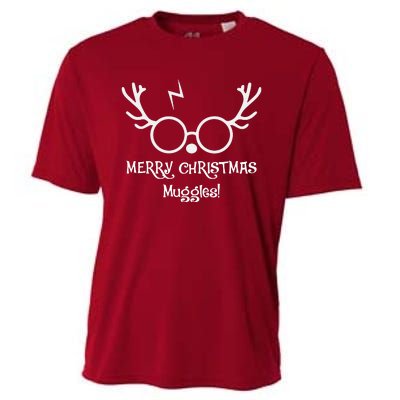 Merry Christmas Muggles Funny Christmas Cooling Performance Crew T-Shirt