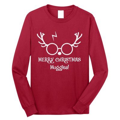 Merry Christmas Muggles Funny Christmas Long Sleeve Shirt