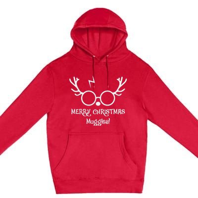 Merry Christmas Muggles Funny Christmas Premium Pullover Hoodie