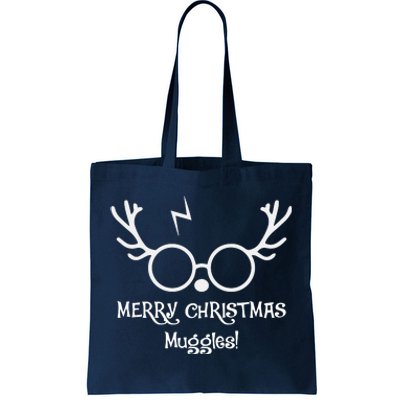 Merry Christmas Muggles Funny Christmas Tote Bag