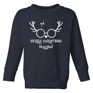 Merry Christmas Muggles Funny Christmas Toddler Sweatshirt