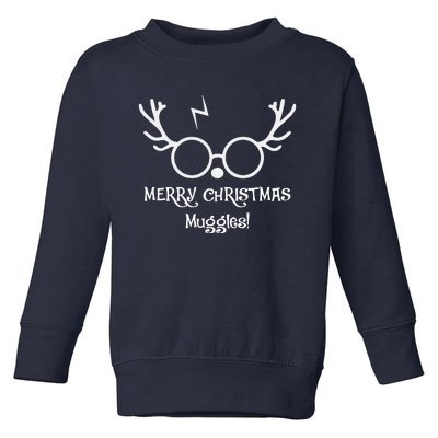 Merry Christmas Muggles Funny Christmas Toddler Sweatshirt